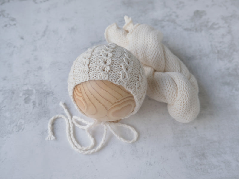 RTS cable bonnet and wrap set  - EGGSHELL