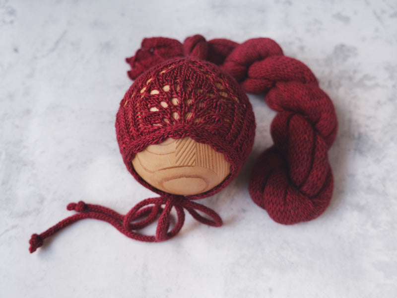 RTS 'SAVANNAH' bonnet and wrap set - VIVACIOUS (*LIMITED EDITION)