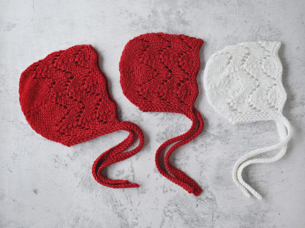 RTS 'ISABELLE' baby and sitter bonnets - 3-6 months and 9-12 months